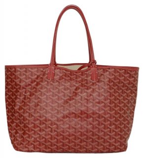 canvas st louis pm red tote