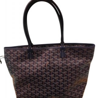 artois in navy hemp and leather tote