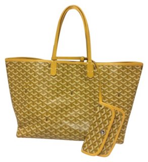 pm yellow leather tote