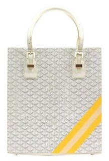 new comores white hemp and leather tote