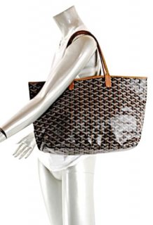 pm st louis purchased at bergdorf goodman in nyc black and brown canvas tote