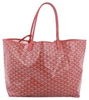 st louis gm red canvas tote