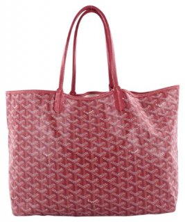 st louis pm red canvas tote