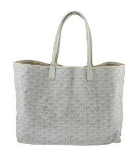 st louis pm monogram 138700 white coated canvas tote