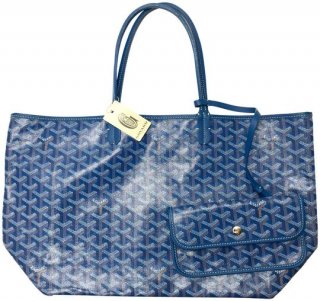 st saint louis pm blue hemp and leather tote