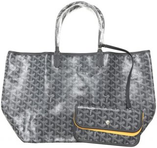 new st louis pm grey hemp and leather tote