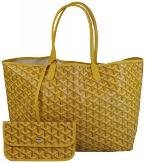 st louis pm yellow canvas tote