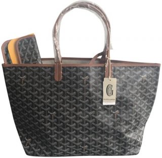classic chevron st louis pm includes detachable wallet tan black coated canvas and leather to