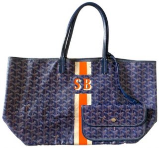 bag st louis pm navy hemp and leather tote