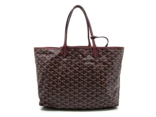 saint louis pm bordeaux special edition red coated canvas tote