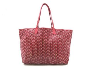 saint louis pm with pouch special edition red coated canvas tote