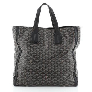 voltaire convertible black coated canvas tote
