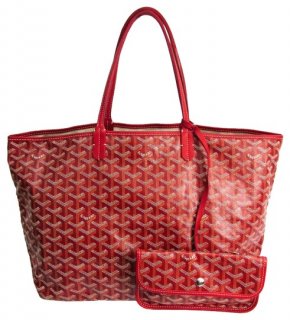 bag saint louis pm women s red canvas leather tote