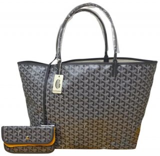 st louis gm grey coated canvas tote