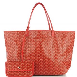 saint louis st louis gm red coated canvas tote