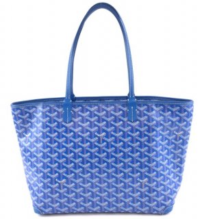 34064 artois pm zip blue coated canvas tote