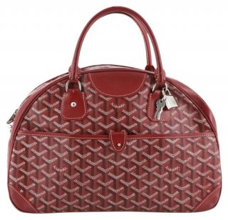 st jeanne handbag coated mm red canvas tote