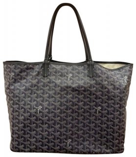 pm st louis grey coated canvas tote
