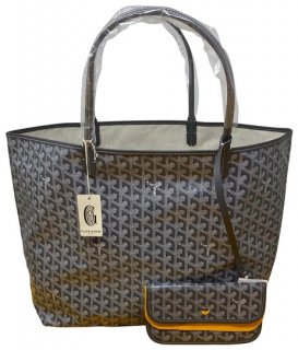 st louis gm gray coated canvas tote