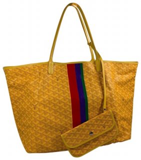 neverfull st louis gm yellow leather tote