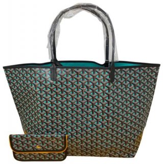 saint louis gm limited edition opaline blue coated canvas tote
