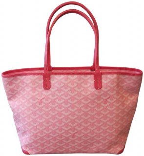 limited edition artois pm pink white coated canvas tote