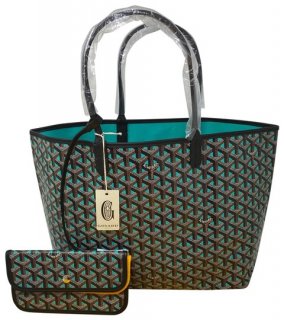 st louis pm limited edition opaline blue coated canvas tote