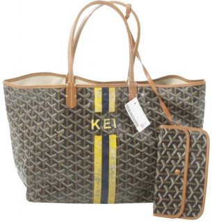 chevron st louis with 860792 black x brown coated canvas tote