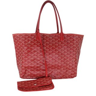 bag chevron monogram print st louis mm scarlet with pouch red canvas tote
