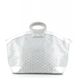 beluga coated mm silver canvas tote