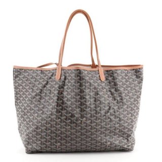 saint louis gm brown coated canvas tote