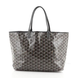saint louis pm brown coated canvas tote