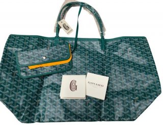 classic st louis gm green coated canvas tote