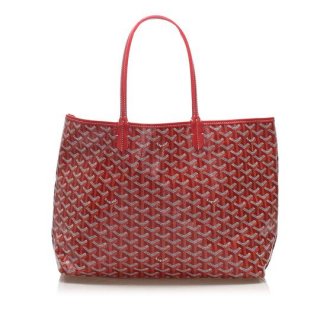 saint louis pm red leather tote