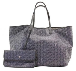st louis pm grey hemp and leather tote